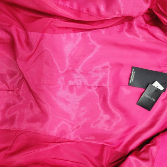 RW&Co Hot Pink Blazer – Women’s One Button Jacket NWT Size 12 - Picture 9 of 10
